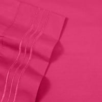 Серия дълбок джоб спалня легло лист комплект РВ кралица-Фуксия
