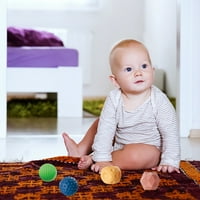 Fonwoon бебешка играчка пъзел тактилна мулти текстура ръчна топка бебешка тренировка мека топка подаръци за семейство
