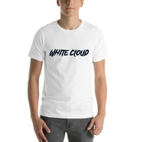 3xl бял облачен нарязващ стил с къс ръкав памучна тениска от неопределени подаръци