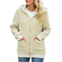 Sngxgn женски твърди изрязани цип зимно яке палто вятърни якета на открито женски якета, a, размер l