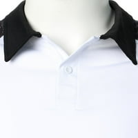 Мъжки редовно прилепване на риза Предпадна ризи за мъже за мъже работят на открито спортен голф тенис тениска ризи за мъже Мъжки размер малки ризи бели s
