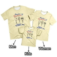 Честит ден на майката възрастни деца 3D печат графична тениска, редовни тениски плюс мъже