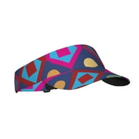 Слънчева козирка шапка, спортни слънчеви шапки полиестер кепър регулируеми слънчеви шапки за мъже за мъже-триъгълник квадратни кръгли модел