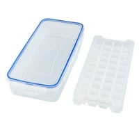 Клирънс！ Мини ледени кубчета табла, малки квадратни тави за кубче за леден куб за фризер, силиконови квадратни ледени тави лесно освобождаване на леден куб плесен, BPA безплатно