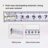 Self Lock Tape Measure Метрично прибираща се стоманена стомана с измерване на лента, жълт ABS калъф