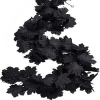 Jikolililili черни растения Хелоуин кленов листо висяща висяща лоза опора вътрешна висулка с куки комплект декор на камината