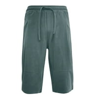 Мъжки панталони Мъжки летни ежедневни модни солидни пачуърки памучни памучни шорти панталони за мъже мода