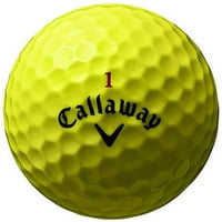 Callaway той хром жълти топки за голф 12pk умерени скорости нови