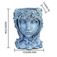 Feltree Home Decor Clearance Head Planter Face Flower Пот декоративно момиче статуя плантатор саксия на закрито на открито