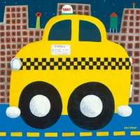 Картина пано от платно с такси на Опси Дейзи, 10х10