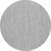 Ahgly Company Indoor Rectangle Abstract Grey Contemporary Area Rugs, 6 '9'