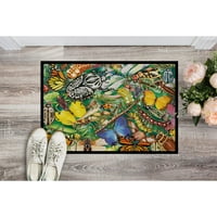 Carolines Treasures PRS4059JMAT Насекоми и пеперуди Bug World Door Mat, вътрешен килим или открит посрещане 24x36