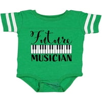 Мастически бъдещ музикант- Пиано музика Подарък Бебе момче или бебе момиче боди