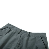 Biekopu Women Vintage Cargo Pants, твърд цвят нисък възходящ торбички за ежедневни улични панталони с джобове за момичета, черно зелено прашно розово розово розово