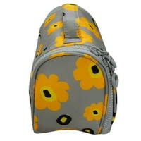 Планета Лени Хелзинки чанта за красота, козметична чанта за пътуване в жълти макове печат