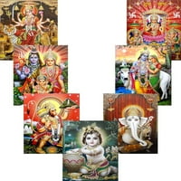 Много на едро много индуистки богове и плакати за препечатване на богинята: Размер