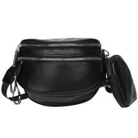 Vakind Multi-Pocket Poist Bag Casual Pu кожена чанта за гърди мека за парти