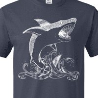 Мастастична голяма бяла акула, Скачаща в бяла тениска