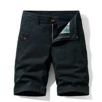 Модни къси панталони за мъжки Капри панталони с джобни копчета с цип плътен цвят Свободно Време инструментална екипировка Къси панталони