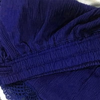 Жените хлабав годни Еластична талия Шнур шорти дантела лятото случайни удобен твърди Йога Плаж Салон Шорти Пижами спално облекло