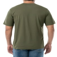 Мъжко работно облекло с къс ръкав тениска, размер с до 3ХЛ