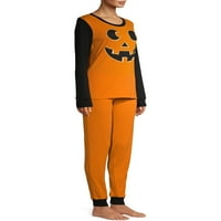 Жените съвпадение семейството Хелоуин пижама Джак-О ' Лантърн, 2-парче комплект