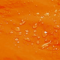 Спестяване на есента Женско водоустойчиво яке за дъжд, туристическо яке за вятър, яке от твърд цвят на дъжд на открито, вятърно устойчиво разхлабено с джобно палто оранжево