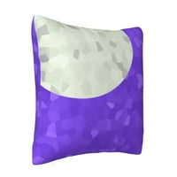 Хвърлете възглавници, лилаво мистериозен фон на квадратен диван декоративен плетен капак за възглавница, 22 x22