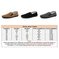 Мъжки ежедневни обувки Retro Flats Slip on Cloth Shoes Men Cofers Outdoor Disheable Comfort Grey 10