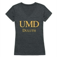 Република 529-344-хч - Университет на Минесота Дулут жени институционална тениска, Хедър въглен-Екстра голям