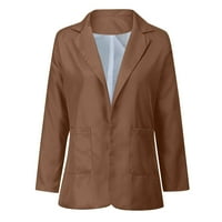 Дамски плюс размери върхове, дамски блузи просвецис, жени блейзърни ветровито палто палто палта есен пролетно палто блуза яке риза най -добре се продават