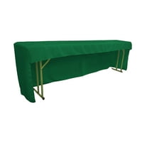 Спално бельо заден полиестер Поплин монтирана покривка за таблици в класната стая 96 l 18 W 30 H, Emerald Green