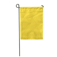 Жълто сладък полка точка модел цветно бяло ретро градина флаг декоративен флаг къща банер