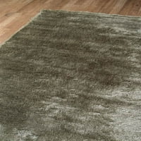Мокени плътни модерни килими, черни, 84 х60