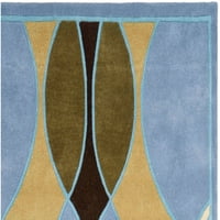 Soho Juliet Abstract Wool Runner Rug, Blue Multi, 2'6 8 '