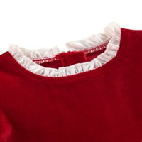 Party Plain Stand Collar A Line Line Loweve Burgundy Baby Ressions