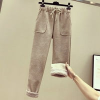 Cllios Женски зимни панталони Шерпа облицовани суитчъри Активни бягащи джогинг панталони с джобове