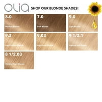 Garnier Olia Oil Захранва постоянен комплект за цвят на косата ,. Средна перлена блондинка