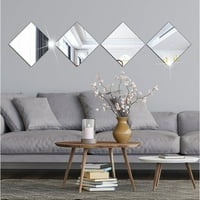 Enquiret огледални стикери обличане на огледало с пълна дължина отразяващ ефект самозалепващ се декор за апартаменти за домашен фон