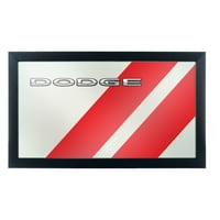 Dodge Big Stripe лого огледало за стена
