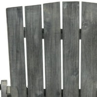 Safavieh Mopani Outdoor Patio Adirondack стол - пепел сиво