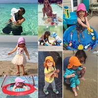Лъдлц бебе момчета момичета шапка за слънце Регулируема лятна УПФ 50 + Слънцезащита плажна шапка с широка периферия