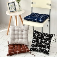 Фрокирана възглавница на стола с твърд цвят и райета преносима многофункционална възглавница за неплъзгаща се за дома