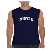 Нормално е скучно-Мъжка графична Тениска без ръкави, до мъжки размер 3хл-Медицинска Сестра