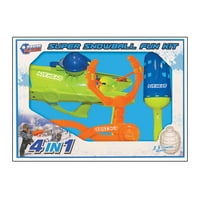 Sportsstuff 4-in-Snowball Fun Kit, производител на снежна топка и стартер за деца