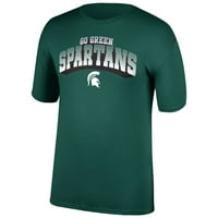 Мъжки тениска на логото на зеления Мичиган Спартан