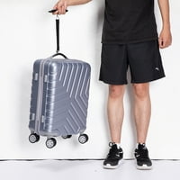 Багаж куфар парче, твърда багаж комплект с колела спинер, разширяеми пътни куфари РС + АБС с ТСА заключване,, злато
