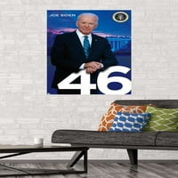 Trends International Joe Biden - Плакат на президента Wall 22.375 34 Премиум безредна версия