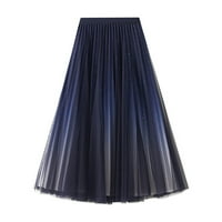 Cuoff пола женска бродерия тежка индустрия половин рокля с голям размер пола a-line artistic high long long пола с дълга пола
