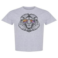 Прохладен лъв с очила тениска мъже -Маг от Shutterstock, мъжки xx-голям
